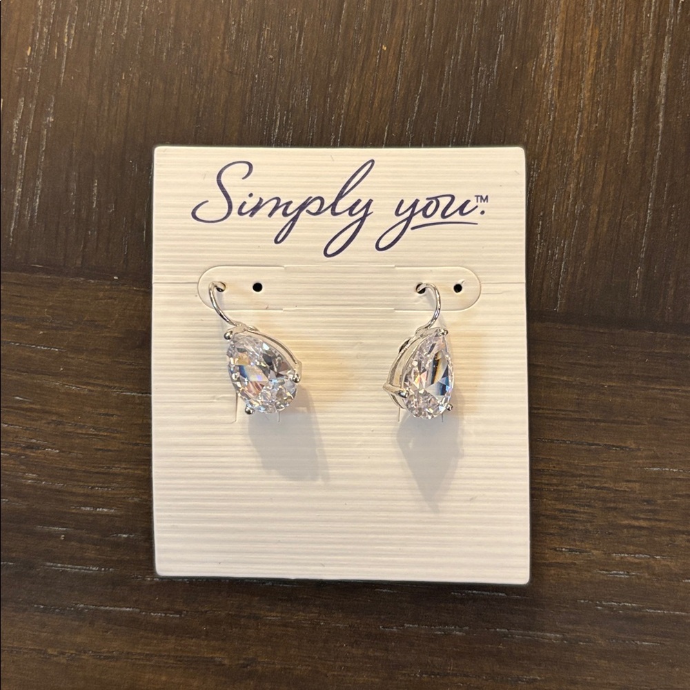 Simply You Silver Teardrop Earrings